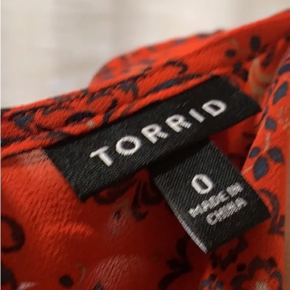 Torrid gorgeous red lined dress - Picture 7 of 8